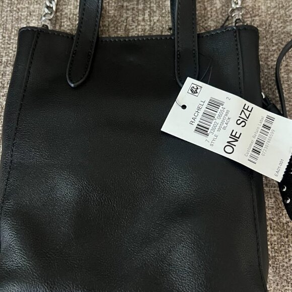 NWT INC INTERNATIONAL CONCEPTS Rachell Black Mini Crossbody Purse Bag NEW - Picture 9 of 12